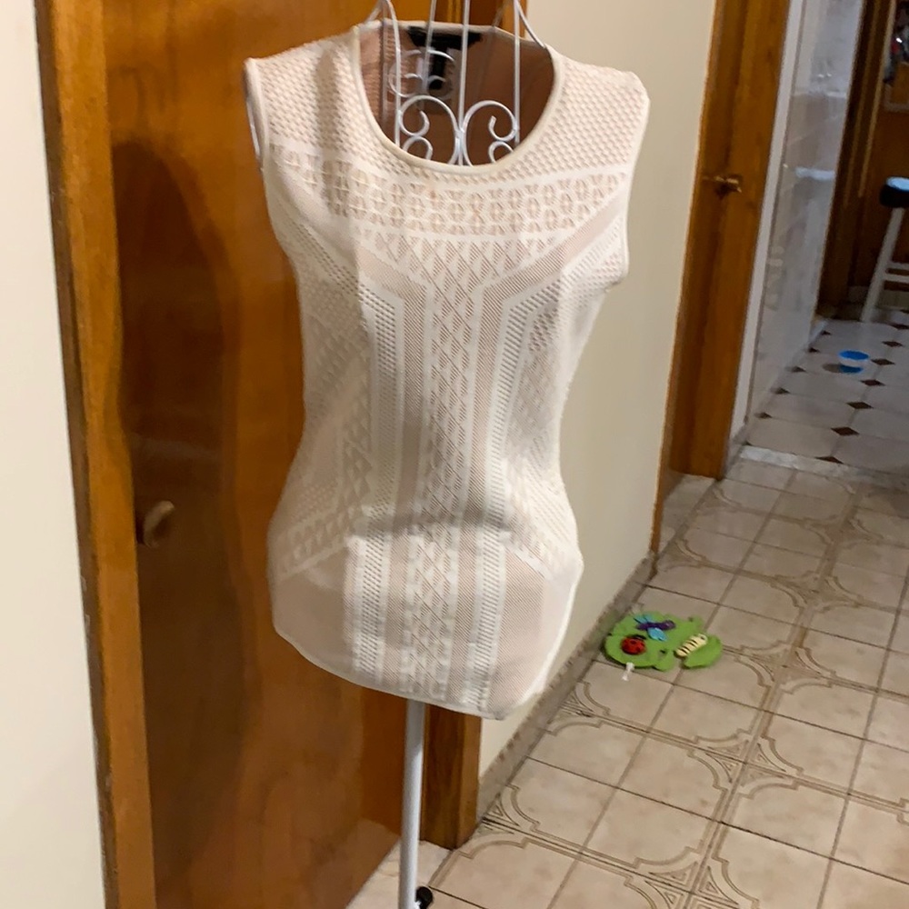 Sleeveless top spandex and rayon top